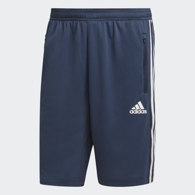 Azul Marino Adidas Diseñó 2 Move 3-stripes Primeblue Shorts Caliente