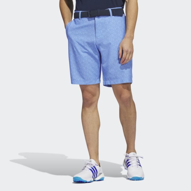Adidas Ultimate365 Shorts De Golf Estampados De Nueve Pulgadas Azul