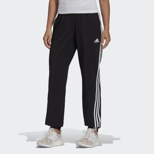 Pantalones Adidas Trainicons 3-Stripes Tejidos Negros