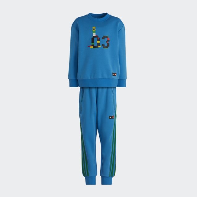 Conjunto De Sudadera Y Pantalón Azul Adidas X Classic Lego Crew