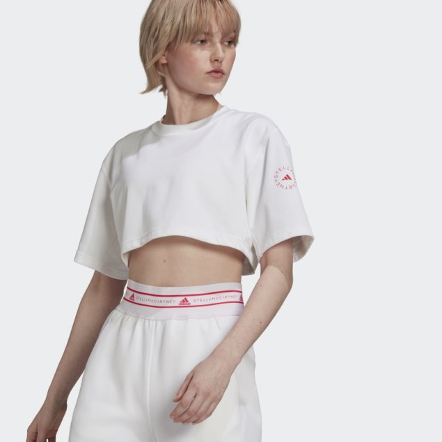Camiseta Corta Adidas By Stella Mccartney Future Playground Blanco Caliente