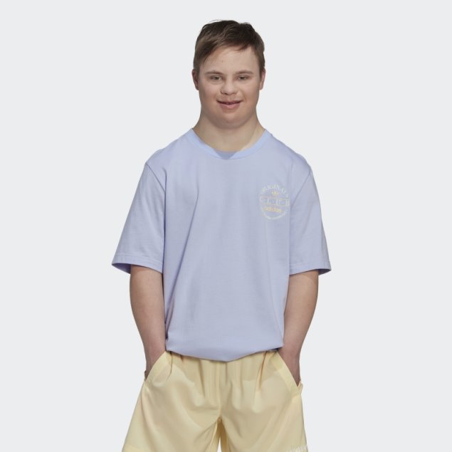 Camiseta Adidas Club Logo Tono Violeta