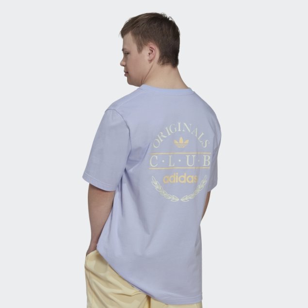 Camiseta Adidas Club Logo Tono Violeta