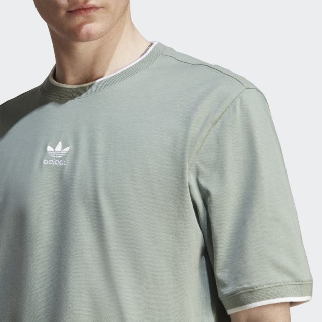 Adidas Rekive Camiseta Moda Plata Verde