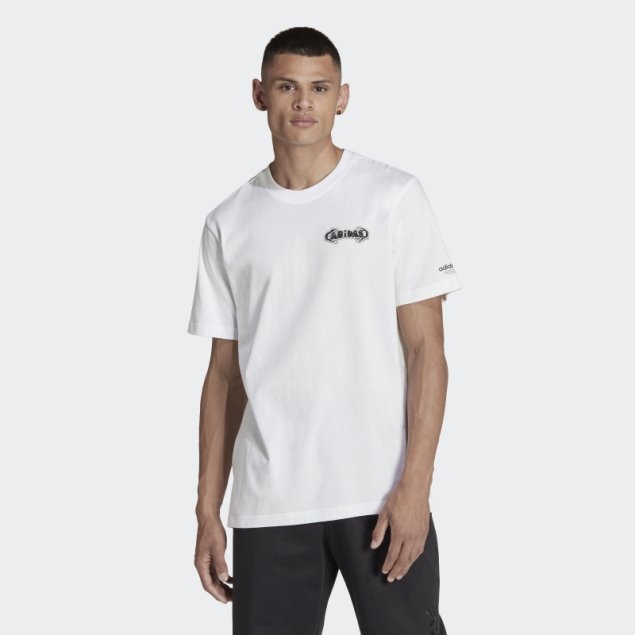 Camiseta Adidas Graphic Campus Blanca