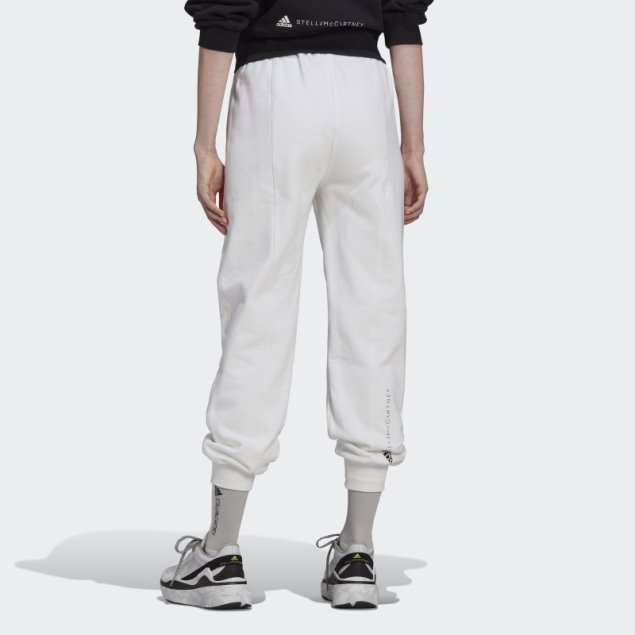 Adidas By Stella Mccartney Pantalones Blanco Caliente
