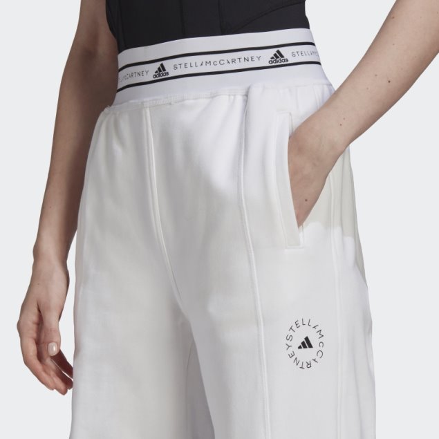 Adidas By Stella Mccartney Pantalones Blanco Caliente