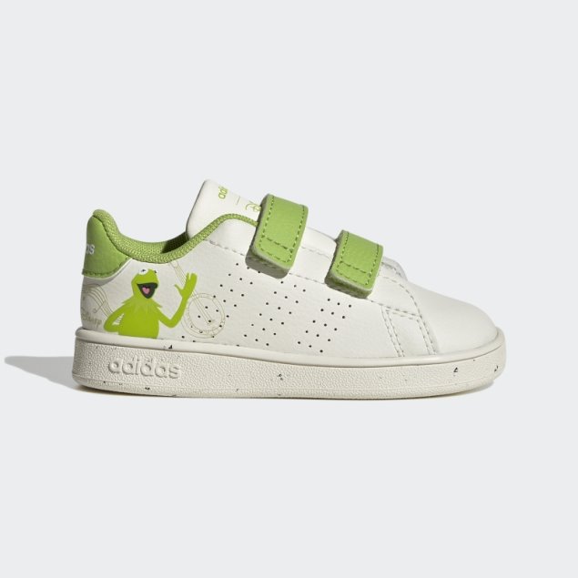 Blanco Adidas X Disney Advantage Muppets Zapatos Con Velcro