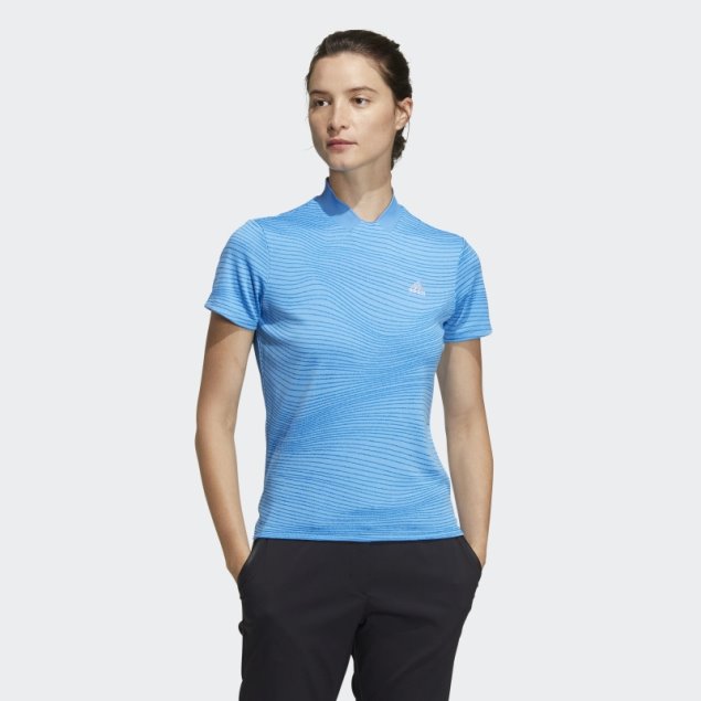 Camiseta Adidas Azul Hecha Para Ser Rehecha Con Cuello Acanalado