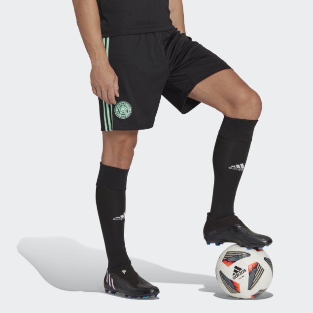 Pantalón Corto Segunda Equipación Leicester City Fc 22/23 Adidas Negro