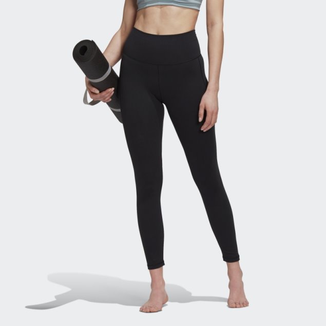 Negro Adidas Yoga Studio 7/8 Leggings Moda
