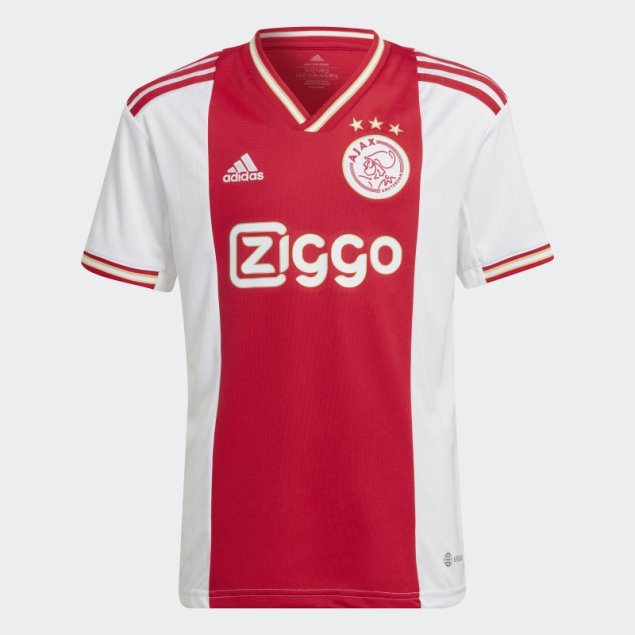 Elegante Camiseta Del Ajax Amsterdam 22/23 Primera Equipación Adidas Bold Red