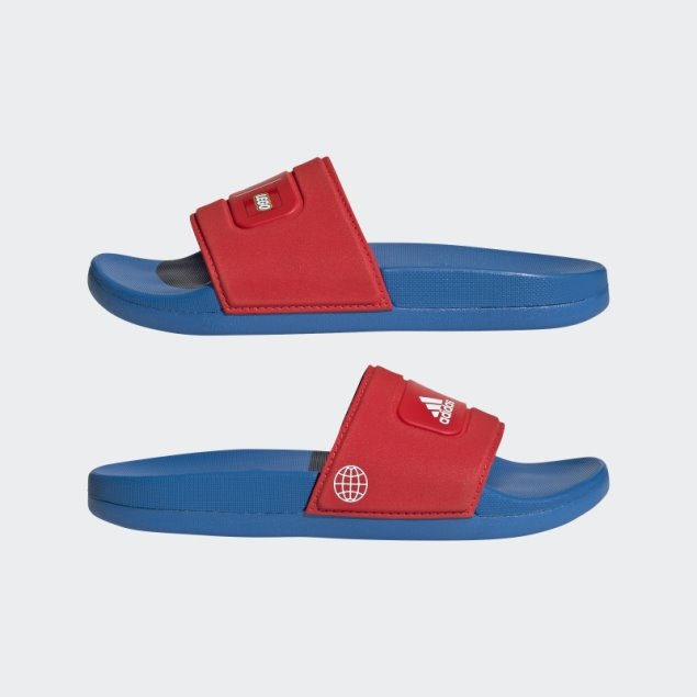 Adidas Adilette Comfort X Lego Slides Rojo Caliente