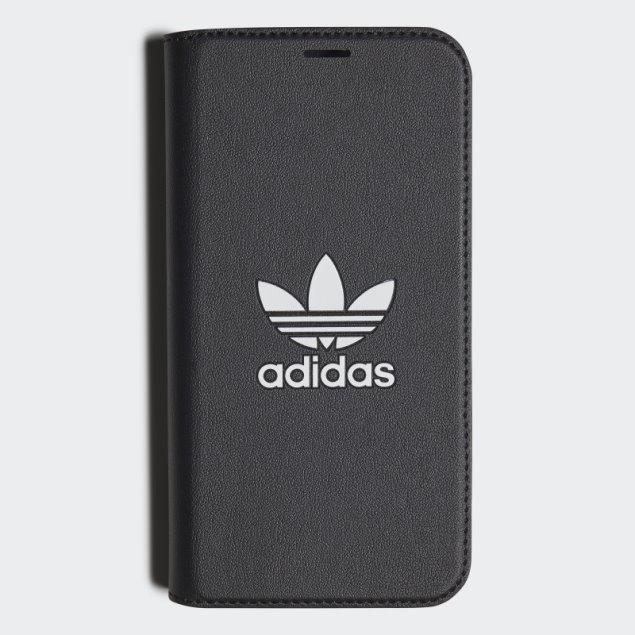 Funda Fashion Negra Adidas O Booklet Basic Para Iphone 12 / 12 Pro