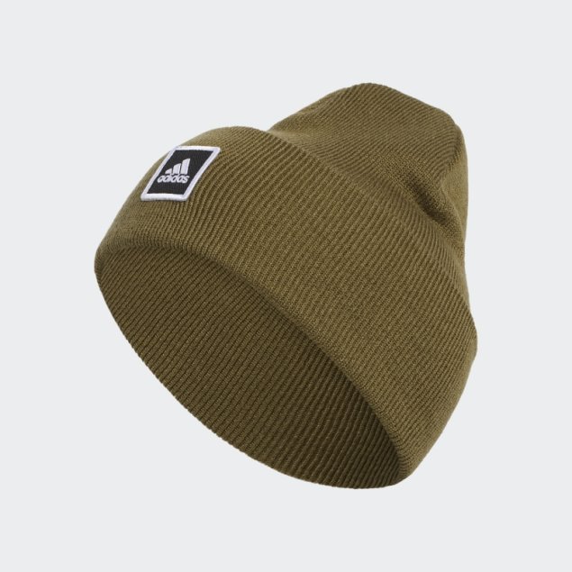 Gorro Con Dobladillo Ancho Adidas Verde Oliva