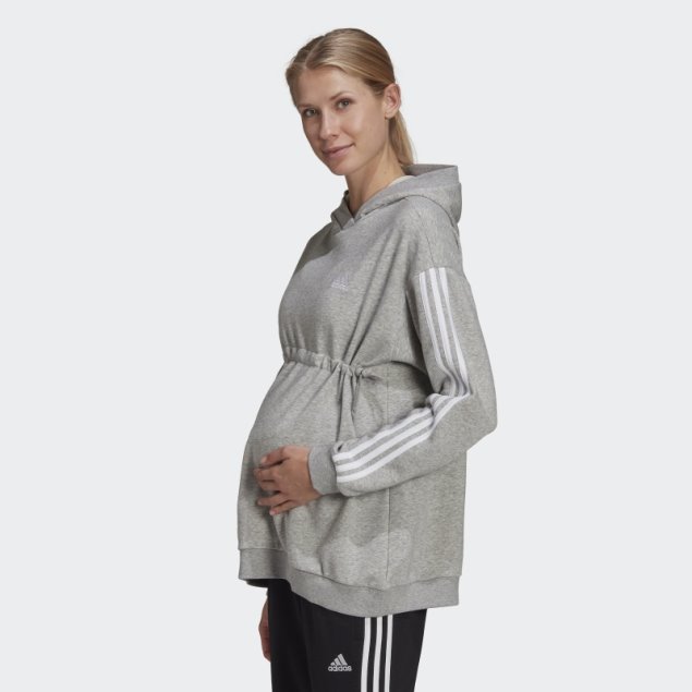 Adidas Essentials Cotton 3-stripes Hoodie (maternidad) Blanco Moda