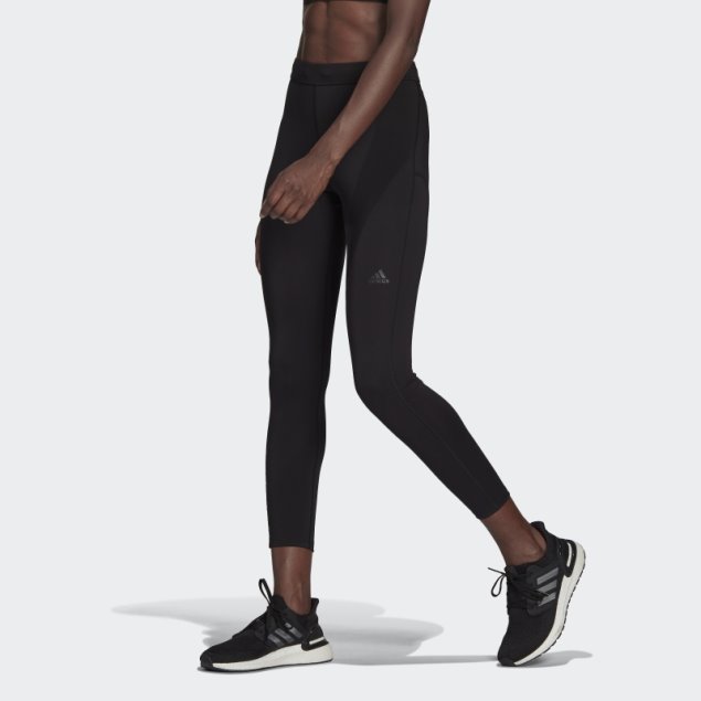 Leggings De Running 7/8 Con Iconos De Running Negros Adidas