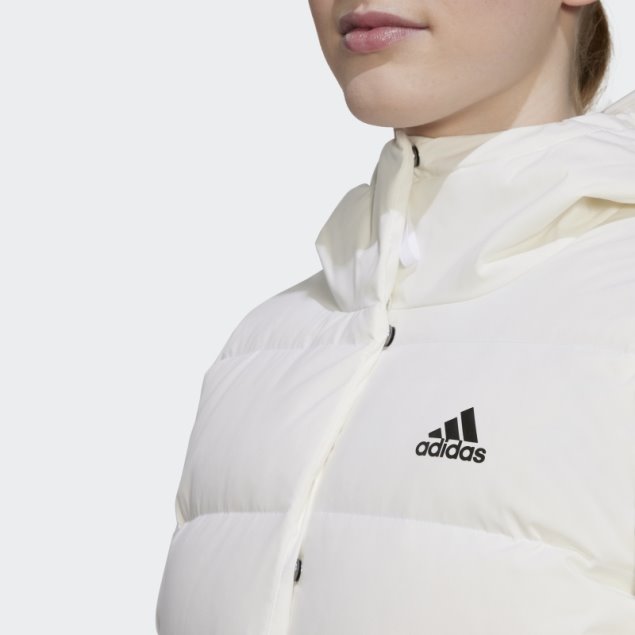 Chamarra Blanca Con Capucha Adidas Helionic