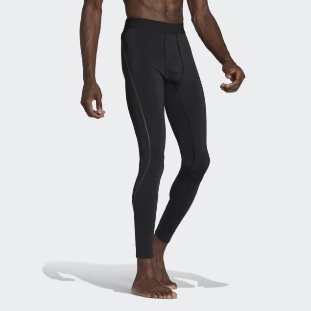 Negro Adidas Techfit Cold.rdy Mallas Largas De Entrenamiento