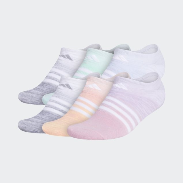 Adidas Superlite Multi Space Dye Calcetines Invisibles Blancos 6 Pares