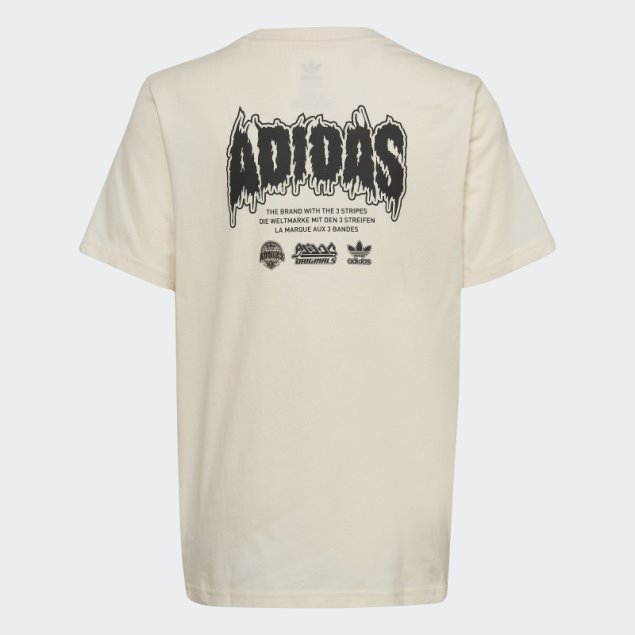 Camiseta Gráfica Blanca Adidas Fashion