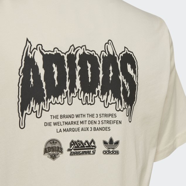 Camiseta Gráfica Blanca Adidas Fashion