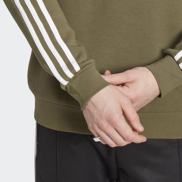 Sudadera Adicolor Classics 3-stripes Crew Oliva Adidas