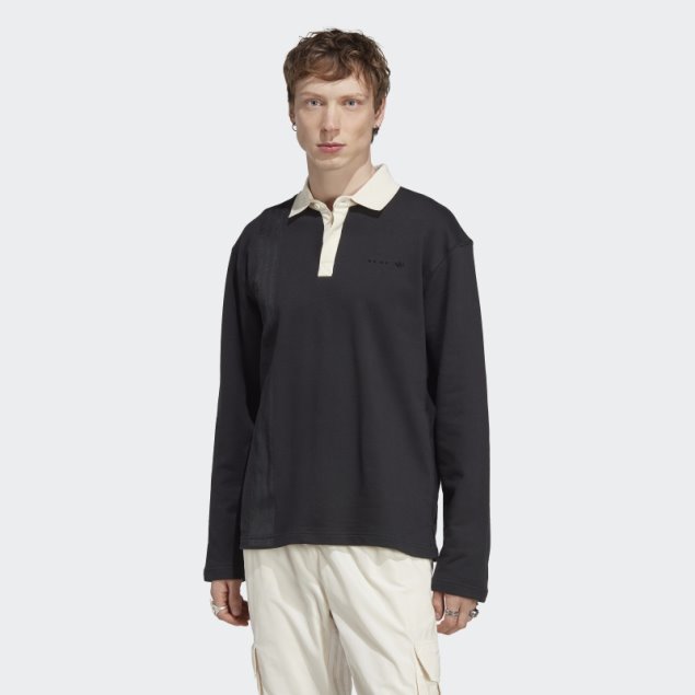 Adidas Rifta Metro Camiseta De Rugby De Manga Larga Caliente Negro