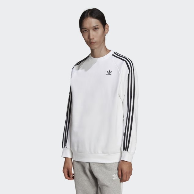 Sudadera Adicolor Classics 3-stripes Crew Adidas Blanco