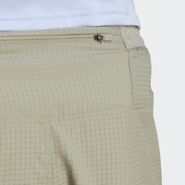 Adidas Silver Pebble Diseñado Para Correr Shorts 2 En 1