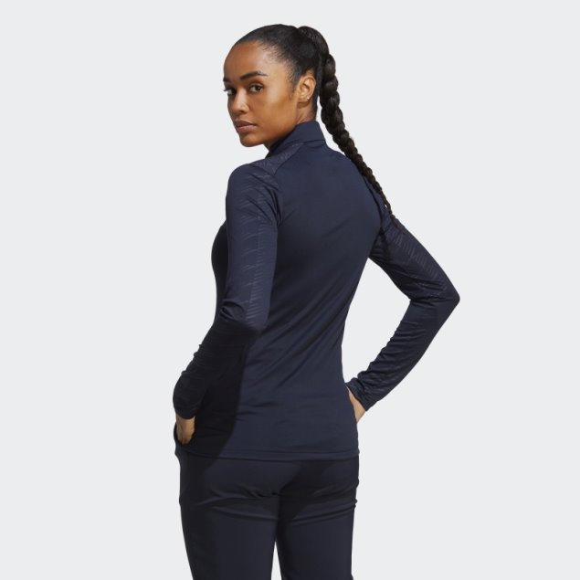 Adidas Camiseta De Manga Larga Con Media Cremallera Multicolor Terrex