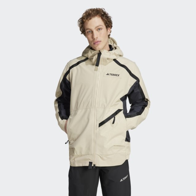 Chaqueta Impermeable Terrex Utilitas Rain.rdy 2.5 Capas Savanna Adidas