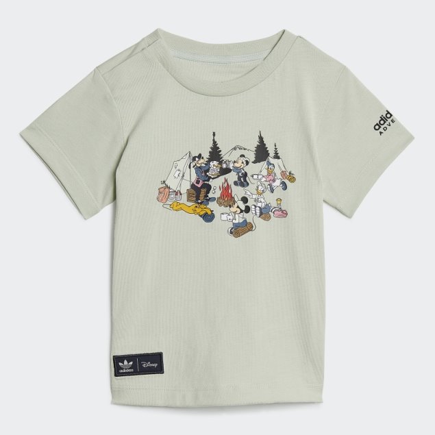 Camiseta Adidas Verde Disney Mickey Y Sus Amigos