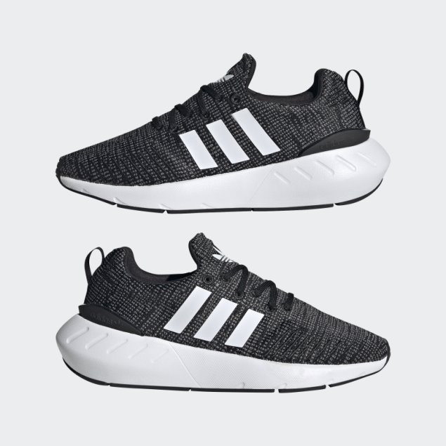 Elegante Gris Adidas Swift Run 22 Zapatos