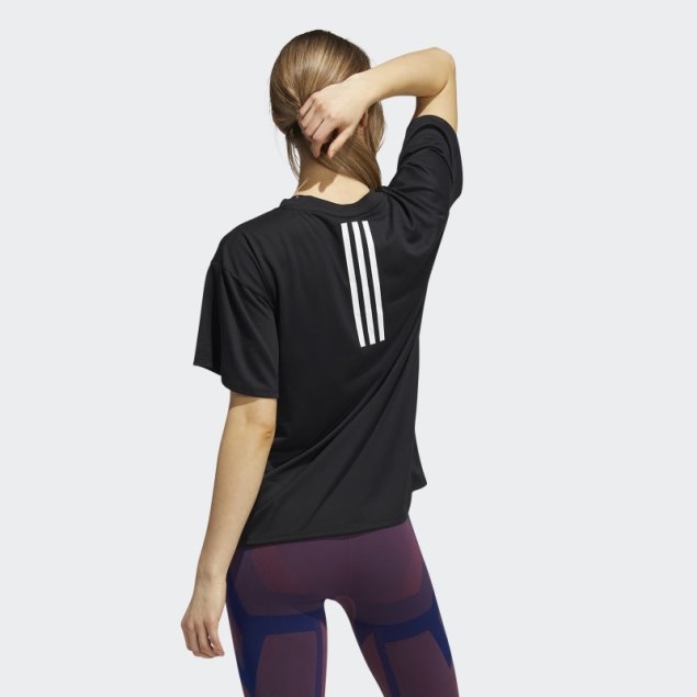 Camiseta De Entrenamiento 3 Bandas Aeroready Negro Adidas