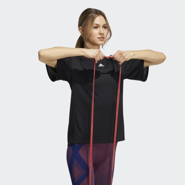 Camiseta De Entrenamiento 3 Bandas Aeroready Negro Adidas