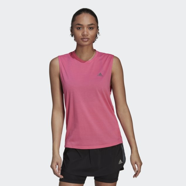 Correr Iconos Correr Músculo Tanque Magenta Adidas