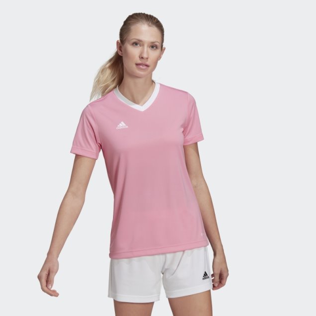 Camiseta Adidas Entrada 22 Rosa Brillo