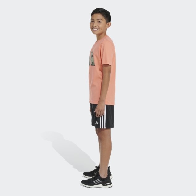 Camiseta Con Logo De Camuflaje Coral Adidas