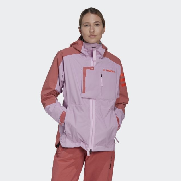 Chaqueta De Senderismo Adidas Lila Terrex Xploric Rain.rdy