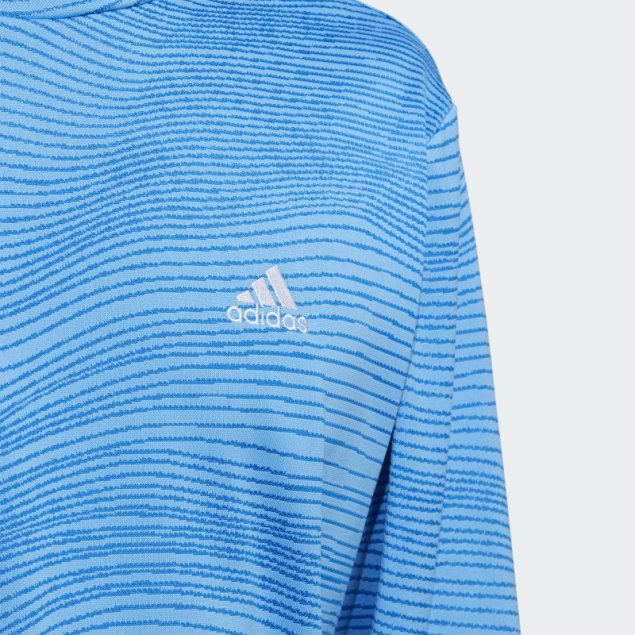 Adidas Azul Hecha Para Ser Rehecha Camiseta De Manga Larga Con Cuello Alto