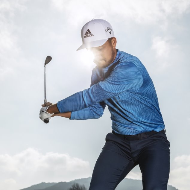 Adidas Azul Hecha Para Ser Rehecha Camiseta De Manga Larga Con Cuello Alto