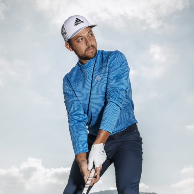 Adidas Azul Hecha Para Ser Rehecha Camiseta De Manga Larga Con Cuello Alto