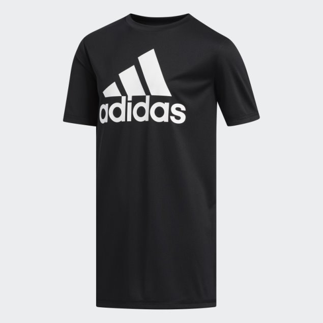 Adidas Climalite Insignia De Camiseta De Deporte Negro
