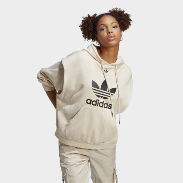Adidas Sudadera Blanca Siempre Original Con Trébol