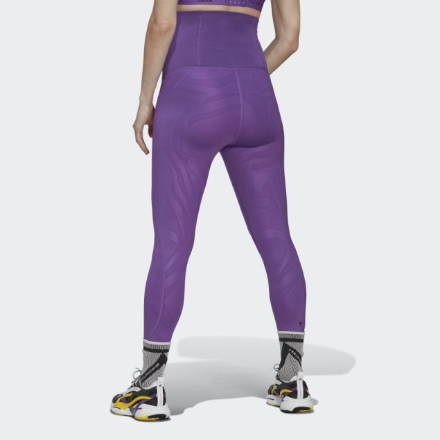 Polainas De Yoga De Maternidad Adidas By Stella Mccartney Púrpura Moda