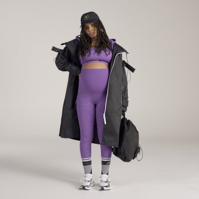 Polainas De Yoga De Maternidad Adidas By Stella Mccartney Púrpura Moda