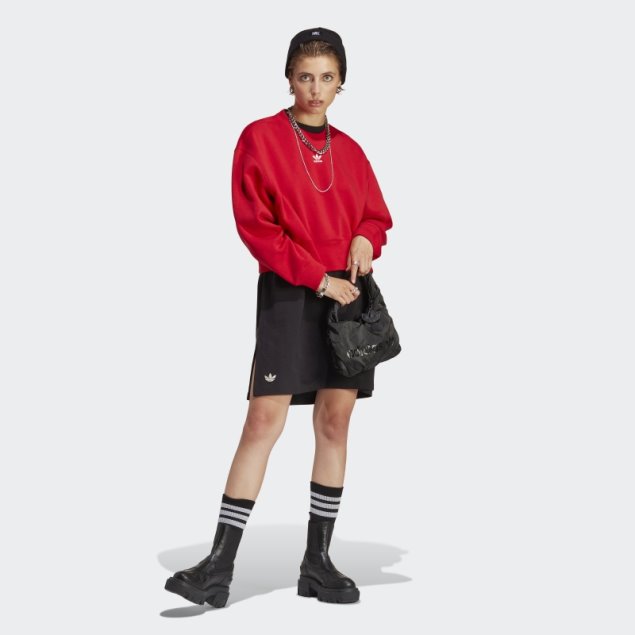 Sudadera Adicolor Essentials Crew Escarlata Adidas