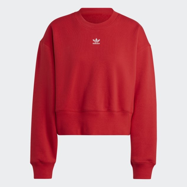Sudadera Adicolor Essentials Crew Escarlata Adidas