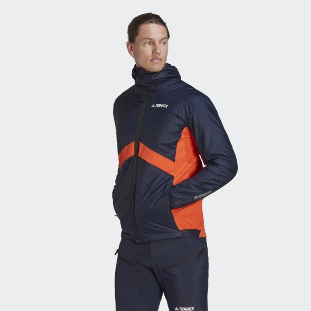 Chaqueta De Esquí De Montaña Con Aislamiento Híbrido Gore Skyclimb Terrex Adidas Tinta
